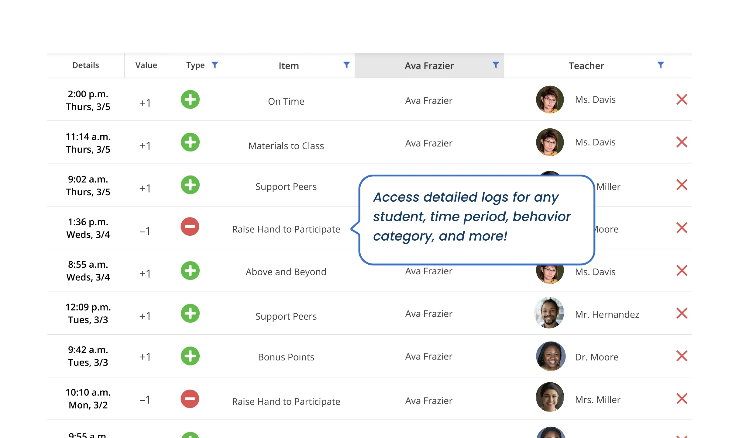 Student Log